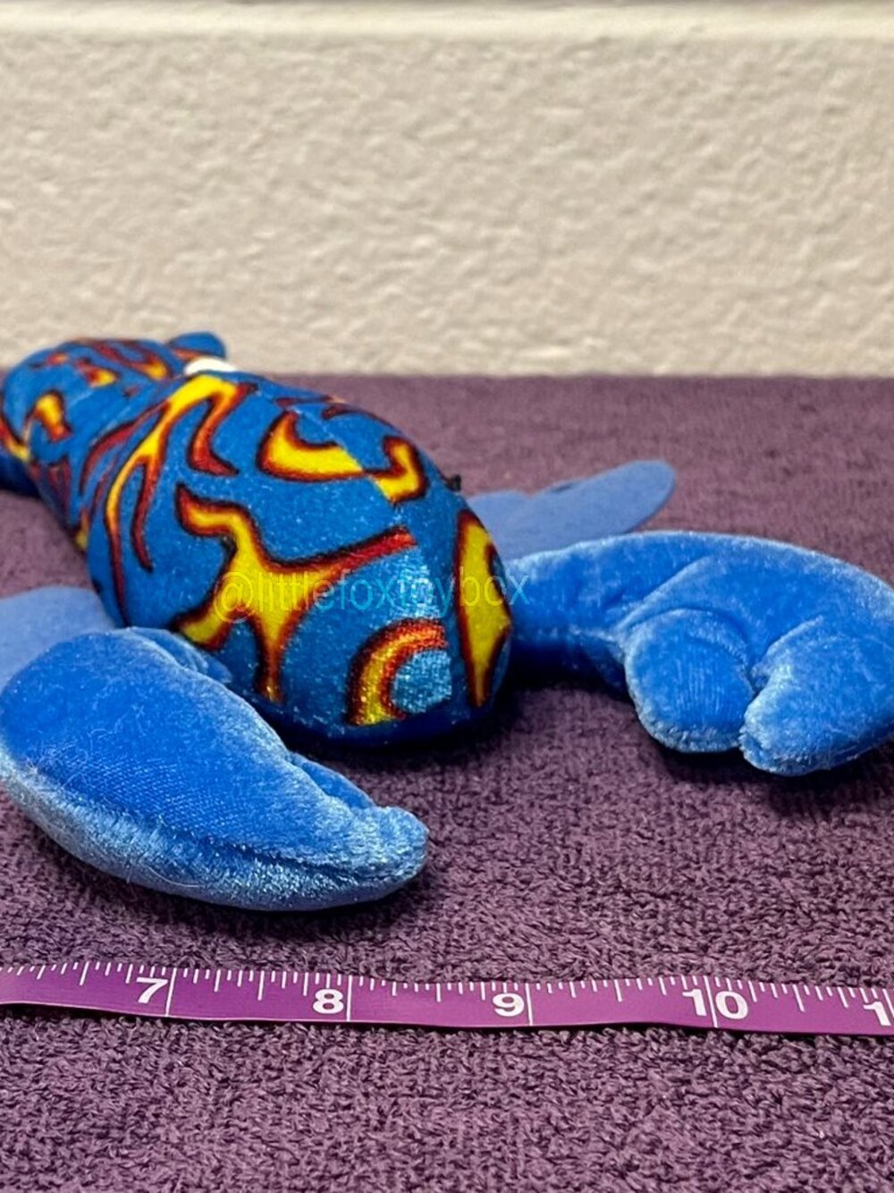 Kellytoy Lobster Plush S017 2011 Blue Red Yellow Sea Life Stuffed Animal ESSA